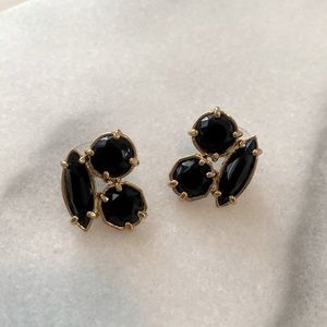 Kate Spade Black and Gold earrings